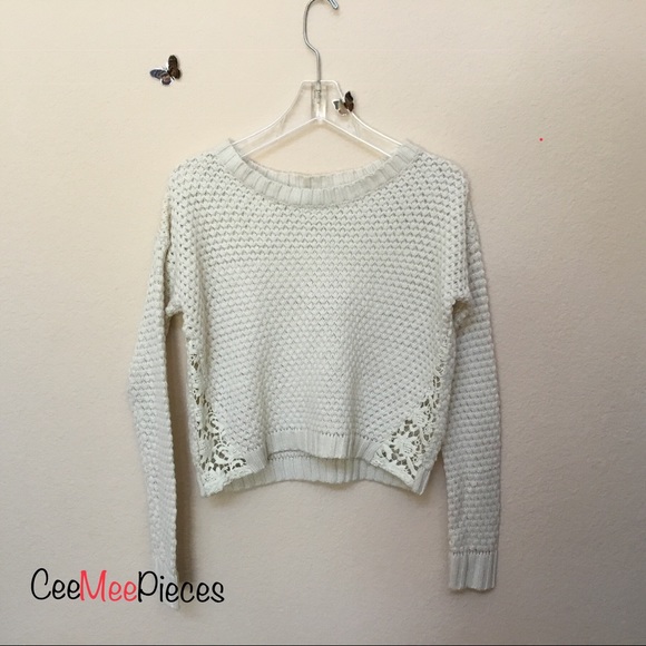 Freshman Sweaters - Freshman 1996 Cream Cropped Sweater, Sz Medium NWT